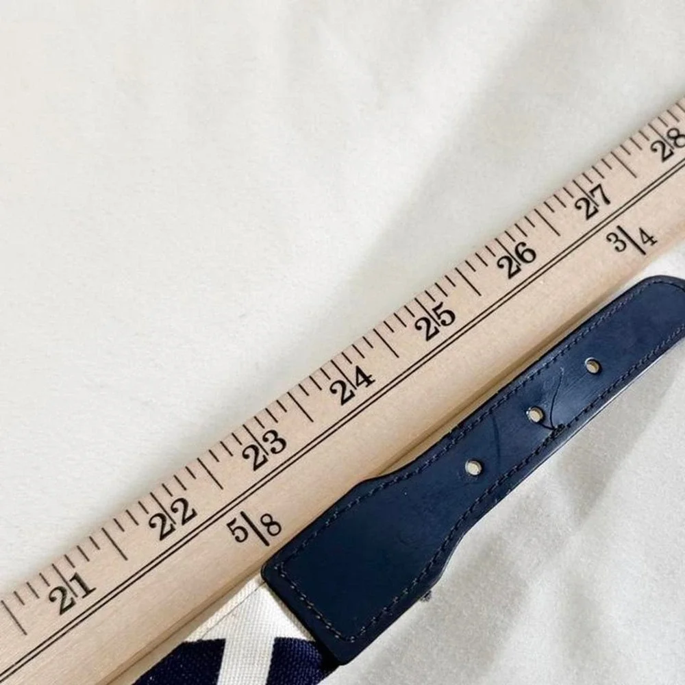 60s navy‎ chevron belt